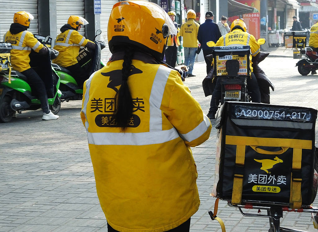 二孩妈妈四线小城送外卖,一天跑9小时算是打零工