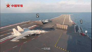 歼-15DH首次上舰!“山东”舰展示全甲板攻击,连续放飞24架?