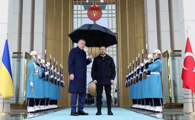 泽连斯基的头顶,撑起一把黑伞,埃尔多安的用意,乌克兰读懂了