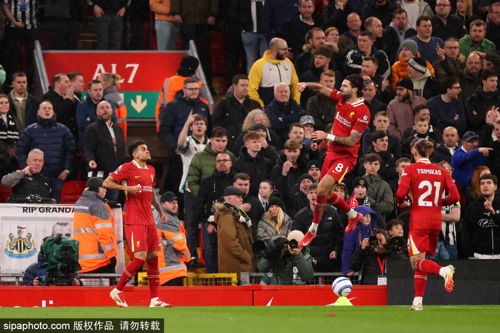 英超-索博破门麦卡建功 利物浦2-0纽卡联赛24轮不败13分领跑