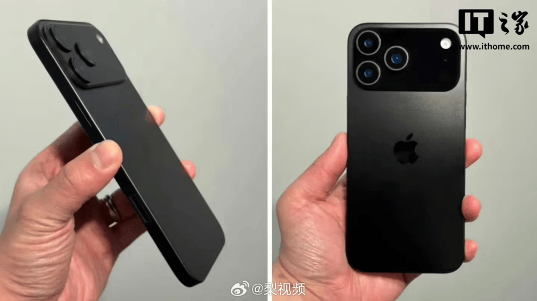 iPhone17Pro机模曝光,摄像头设计改为一条贯穿手机背面的“摄像头条”