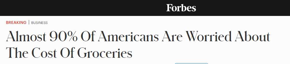 【世界说】美媒:近九成美国人为食品成本发愁 不确定性进一步影响该国就业和企业增长