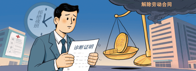【以案普法】员工患病拒上夜班被解雇获赔12万元!